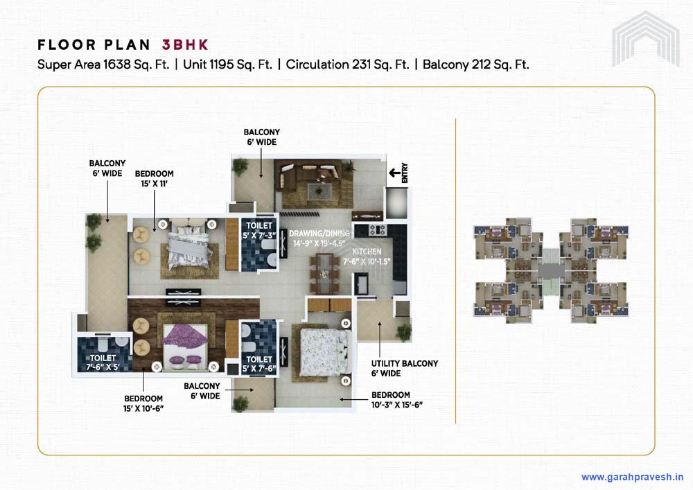 3 BHK Elite Homes