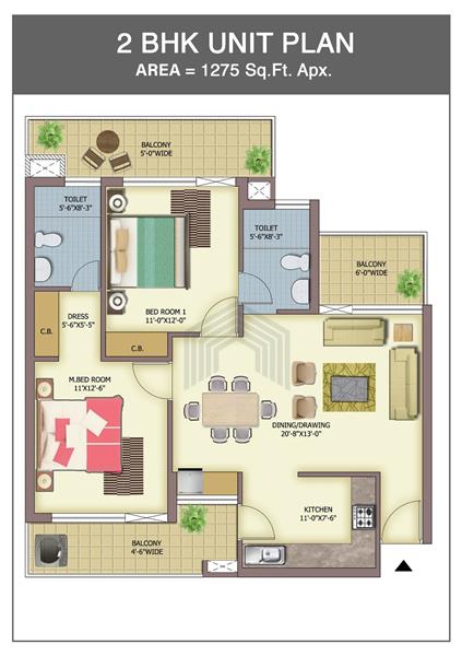 2BHK  Luxury Flats