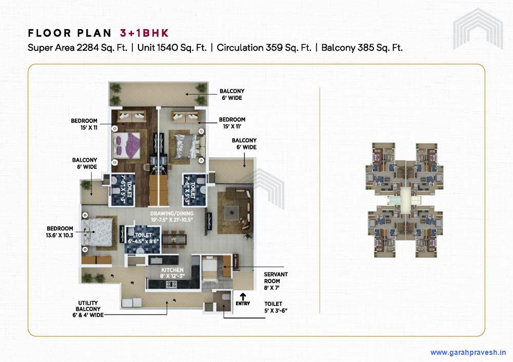 3+1 BHK Elite Homes