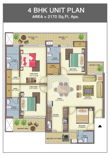 4BHK  Luxury Flats