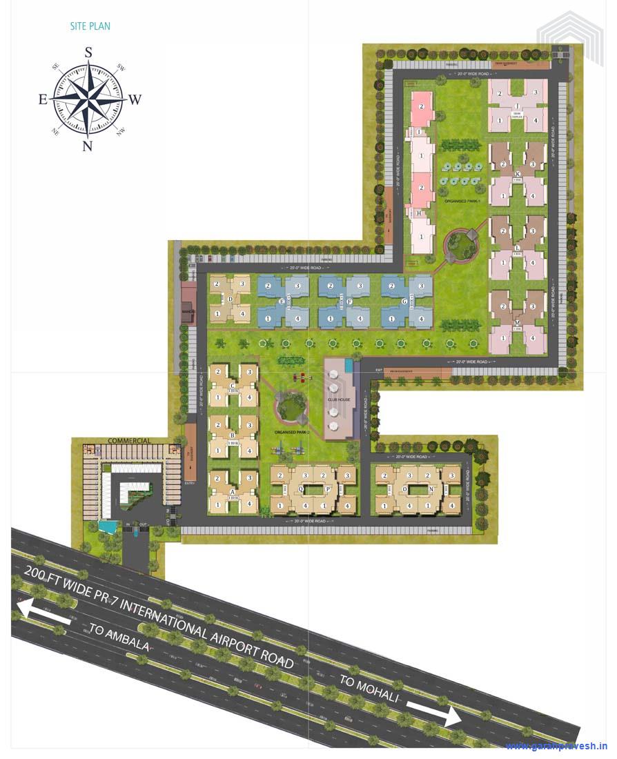 Site Plan Green Lotus Utsav