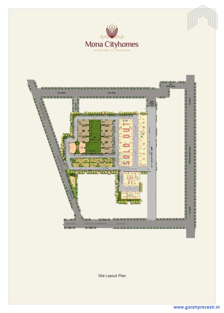 Site Plan Mona City Homes