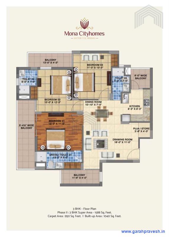 3BHK  Luxury Flats