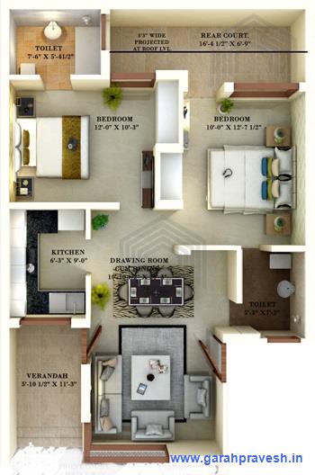 2  BHK  Luxury Flats