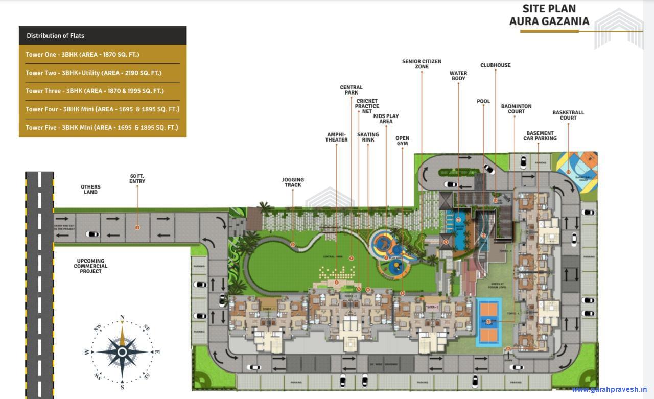 Site Plan Aura Gazania