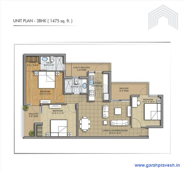 3BHK  Luxury Flats