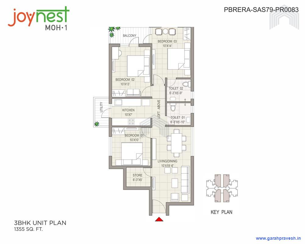 3BHK  Luxury Flats