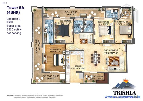 4 BHK Luxury Flats