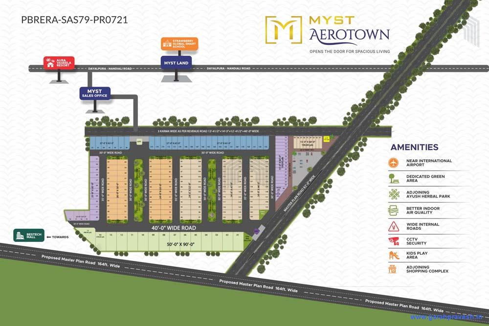 Site Plan Myst Aerotown