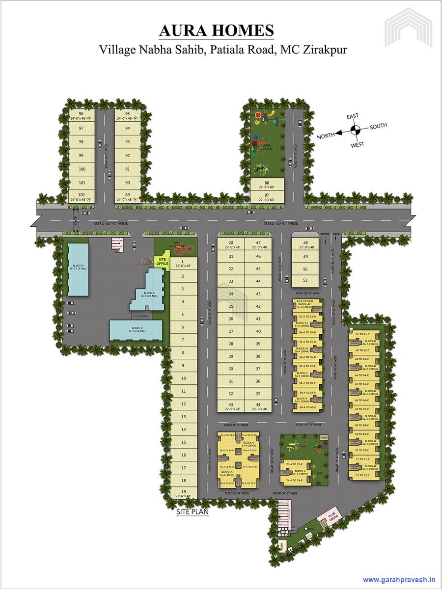 Site Plan Aura Homes1