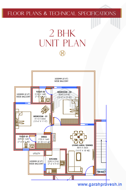 2bhk | 1175-1320 Sqft | 70.50lacs - 79.20 lacs 