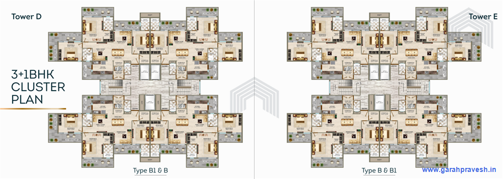 3+1 BHK |2450 Sq ft | 1.86 cr